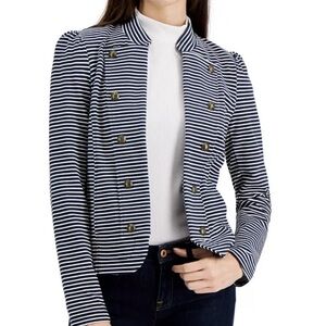 NWOT Tommy Hilfiger Striped Band Jacket Size Large